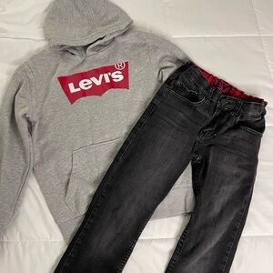 Levi's Gray Hoodie for Men